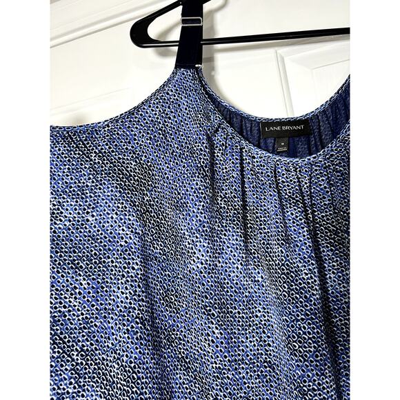 Lane Bryant Sheer Layered Flowy CorpCore Tank with Adjustable Straps 18 - Picture 4 of 5